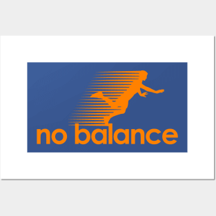 No Balance Logo Orange Posters and Art